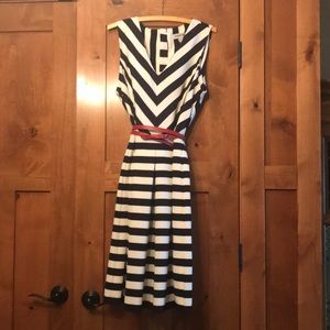 Navy and white dress worn once.